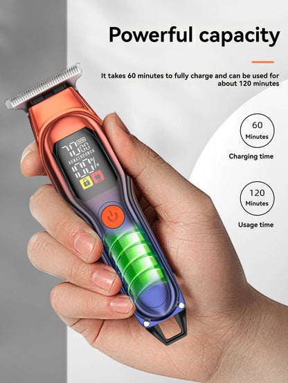 Stainless steel hairdresser electric push cut hair