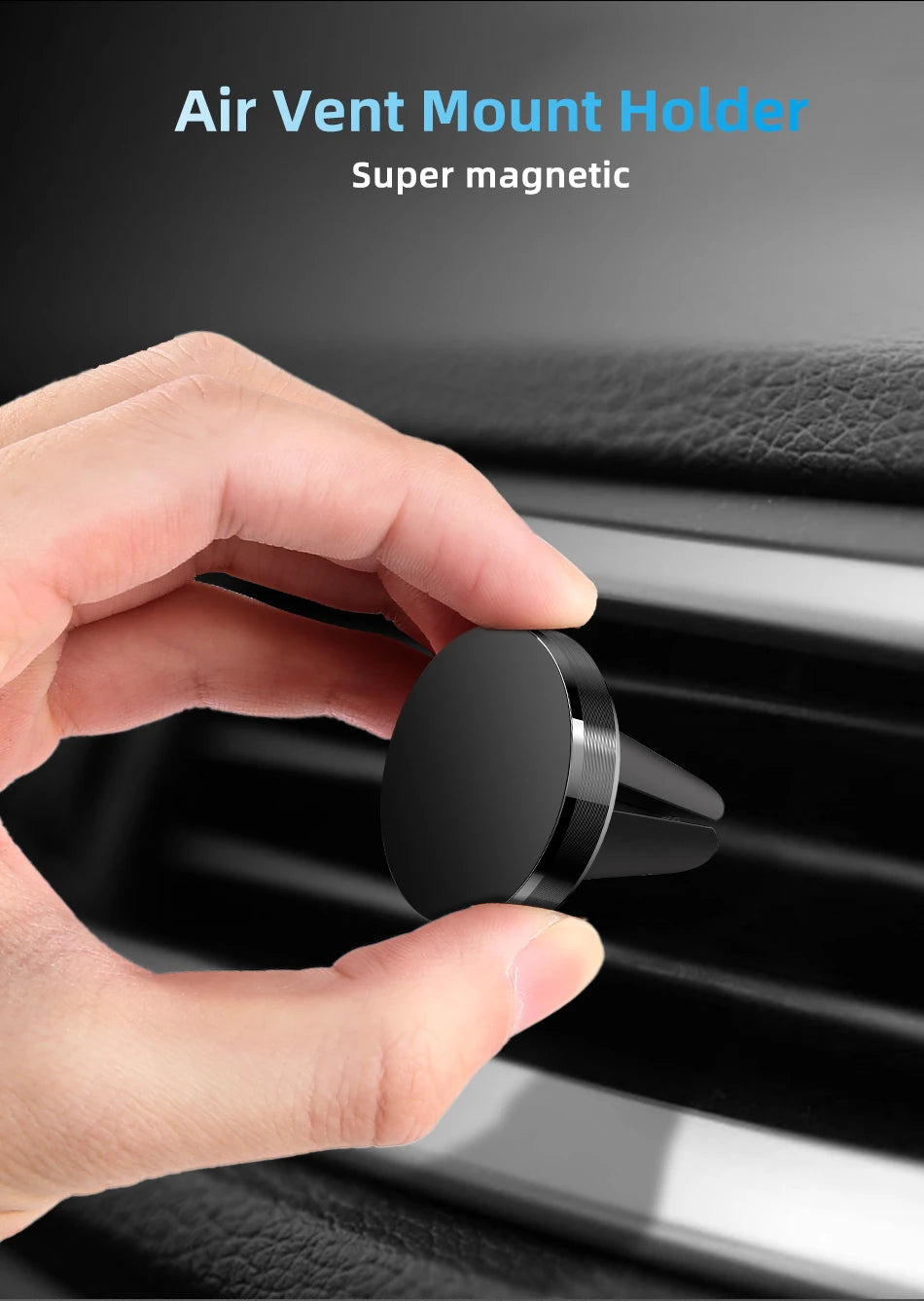 Magnetic Car Mobile Phone Holder Air Vent Clip Smart Phone Stand