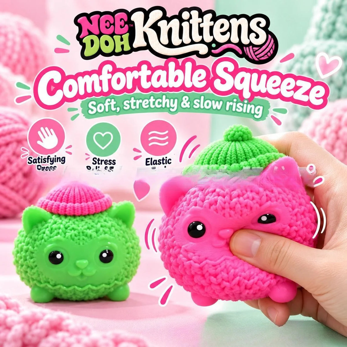 Knittens Slow Rising Squishy Stress Relief Squishy