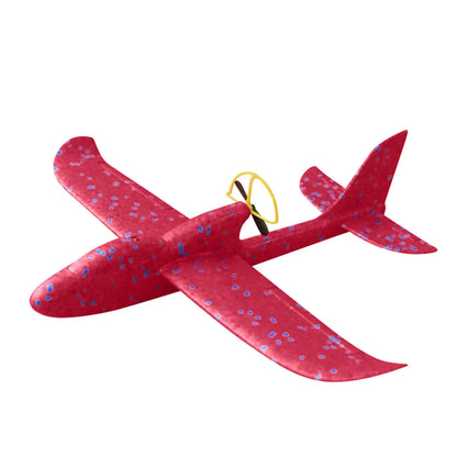 Electric Foam Plane Glider Hand Throw Airplane with LED Light