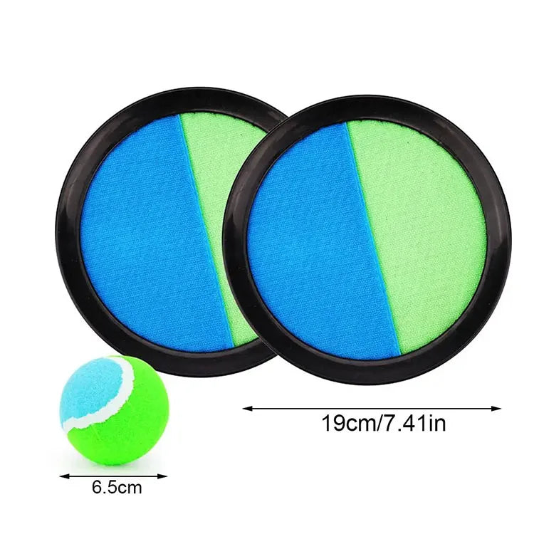 1Set Kids Sucker Sticky Ball Toy Outdoor Sports Catch Ball Game Set