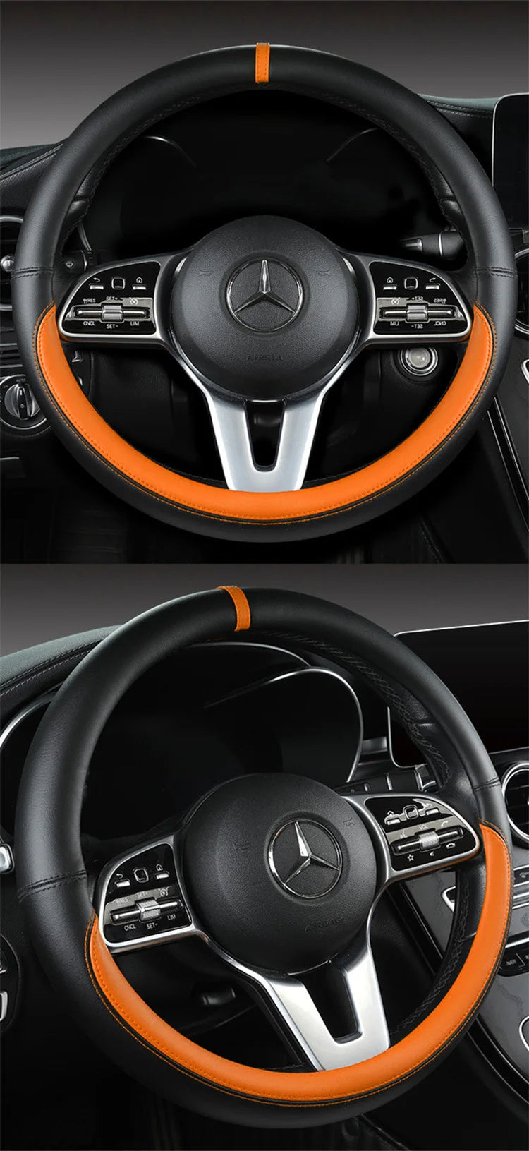 All-Nappa Leather Steering Wheel Cover Leather