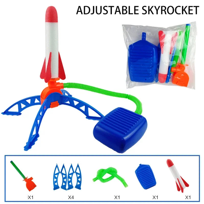 Kids Outdoor Rocket Foot Pump Outdoor Air Pressing Soaring