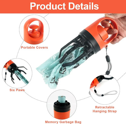 Dog Poop Scooper Set Claw Waste Picker