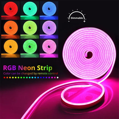 USB LED Neon Rope Lights, RGB Led Strip Lights
