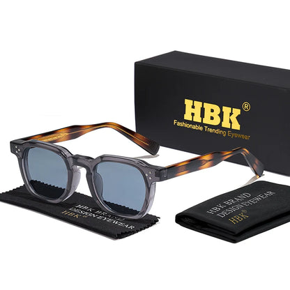 HBK New Square Retro Sunglasses Men Fashion