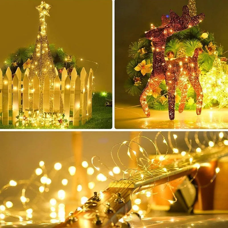 LED Fairy String Lights USB Plug with Remote Garland Light