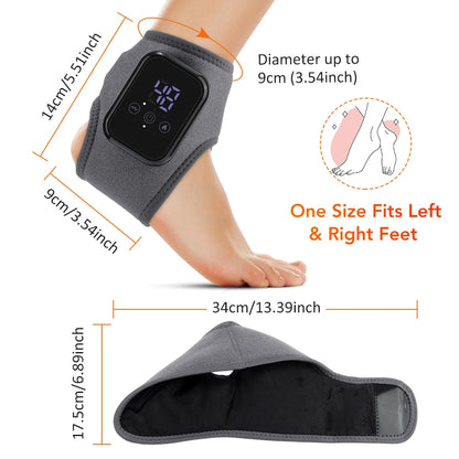 Heated Ankle Massager Hot Compresses Vibration Massage