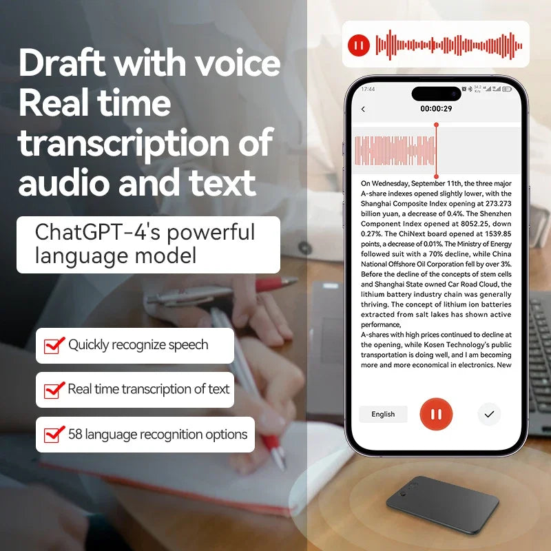 Hot Sale AI ChatGPT-4 App Phone Call Voice Recorder Smart