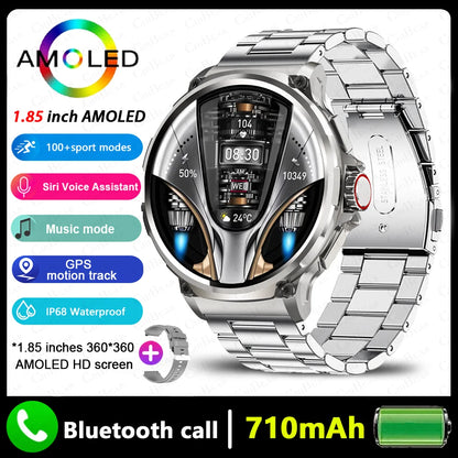 New Military GPS V69 Smart Watch Men 1.85 inch 710 mAh