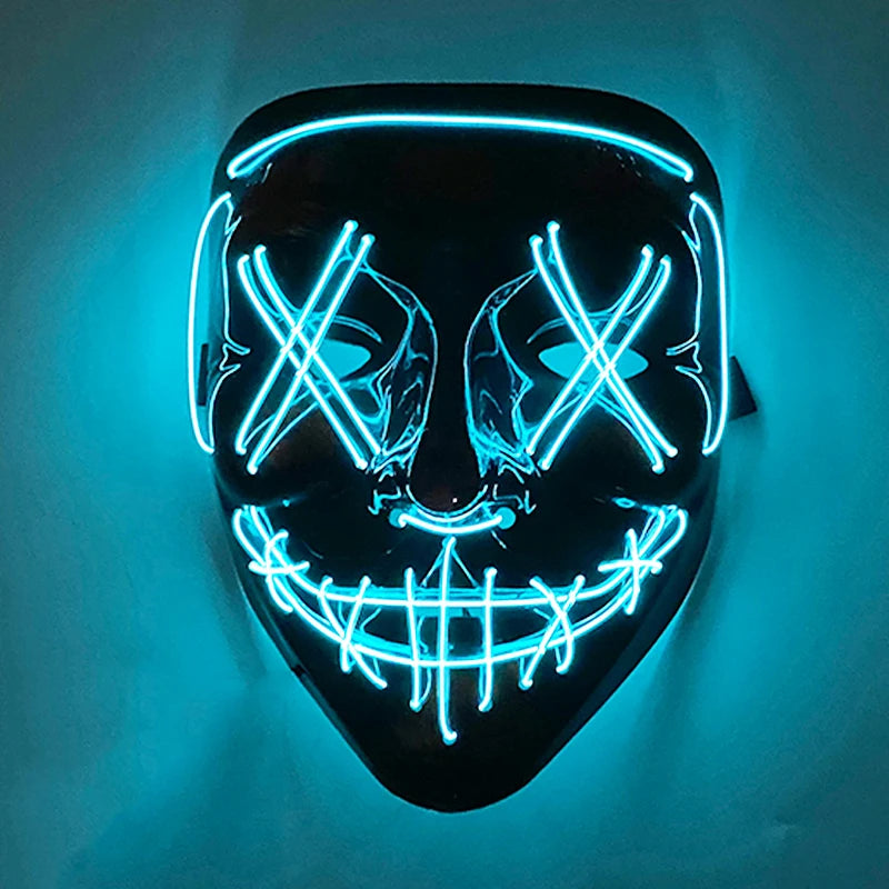 Halloween Party Supplies Luminous LED Purge Mask