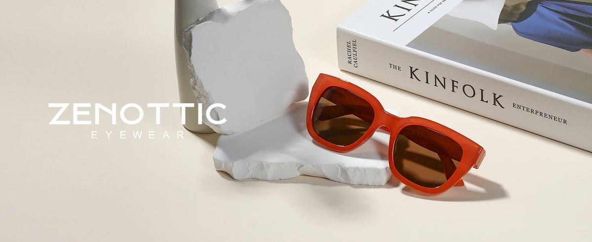 Retro Square Polarized Sunglasses for Women Vintage Sun Glasses