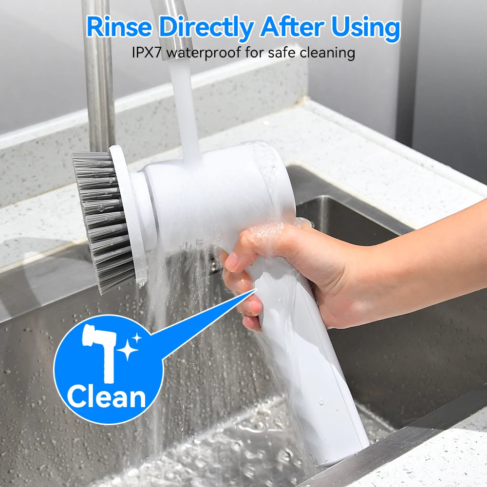 Electric Cleaning Brush 5 In 1 Electric Spin Cleaning Scrubber