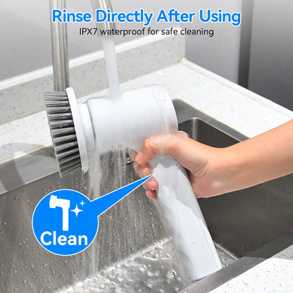 Electric Cleaning Brush 5 In 1 Electric Spin Cleaning Scrubber