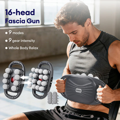8/16 Heads Body Massage Gun High-Frequency Vibration