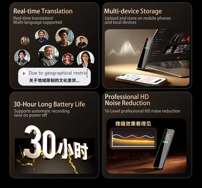 Famue AI Voice Recorder Real-Time Transcription Translation