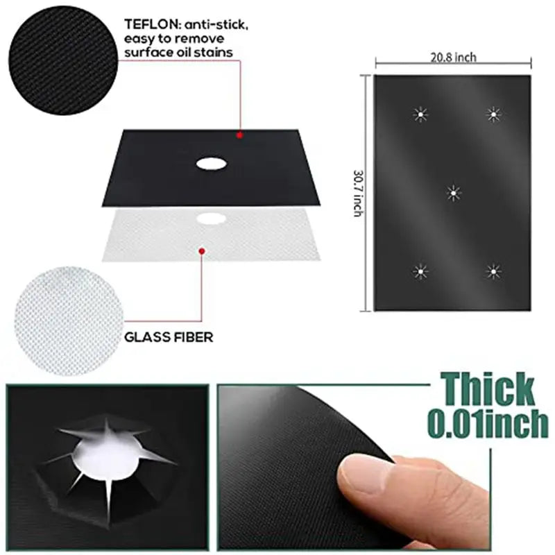 Stove Burner Covers-Gas Stove Top Burner Protector