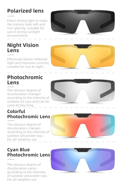 Photochromic Glasses Flip Design Polarized Sunglasses