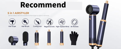 6-in-1 Hair Curler with 3 Barrel Hair Crimper