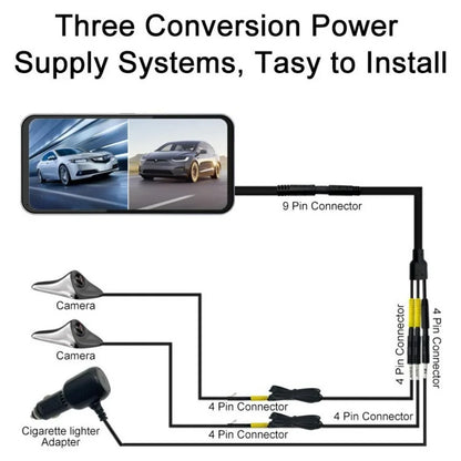1Pair AHD 1080P HD Car Blind Spot Camera Universal