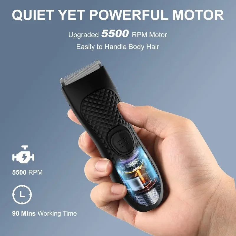 Body Hair Trimmer for Men Electric Groin Hair Trimmer