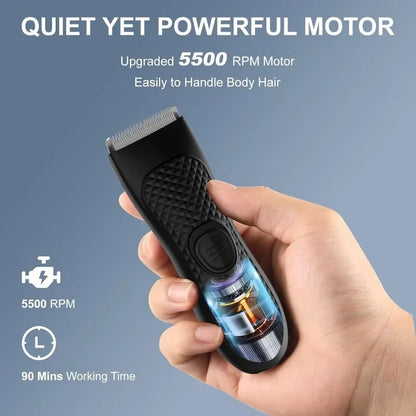 Body Hair Trimmer for Men Electric Groin Hair Trimmer