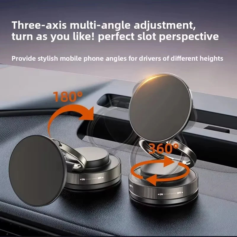 Magnetic Phone Holder for car, 360° Rotatable, Foldable & Adjustable