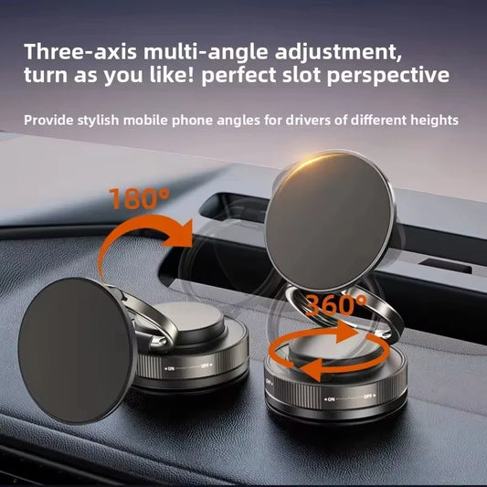 Magnetic Phone Holder for car, 360° Rotatable, Foldable & Adjustable