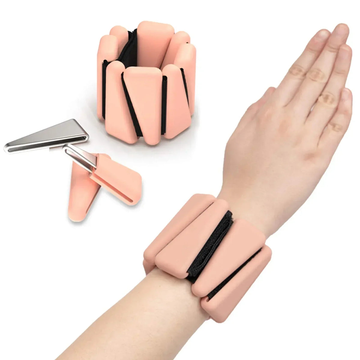 1/2lbs Wrist Weights Yoga Fitness Exercise Triangle Silicone Adjustable