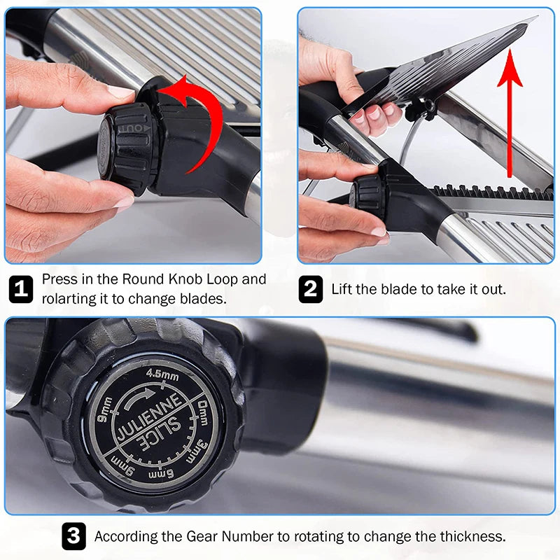 Adjustable Mandoline Slicer Stainless Steel Slicer