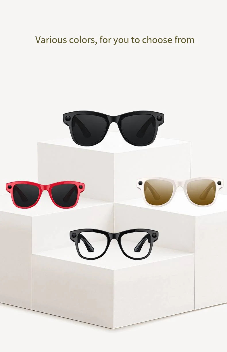 HOMEFISH M02 AI Smart Glasses with 4K Camera Bluetooth