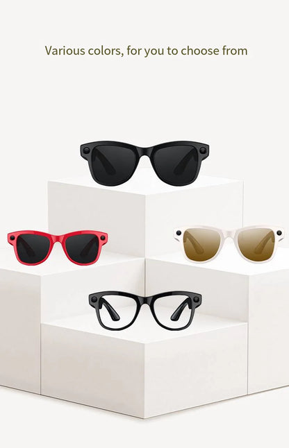 HOMEFISH M02 AI Smart Glasses with 4K Camera Bluetooth