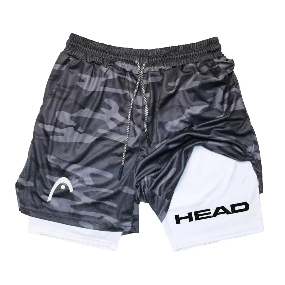 Anime Berserk Head Running Shorts Men Fitness Gym Training