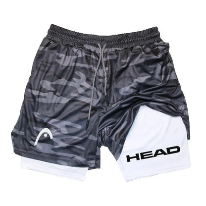 Anime Berserk Head Running Shorts Men Fitness Gym Training