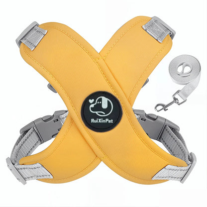 Dog Harness Leash Set Reflective Adjustable Pet Vest Harness