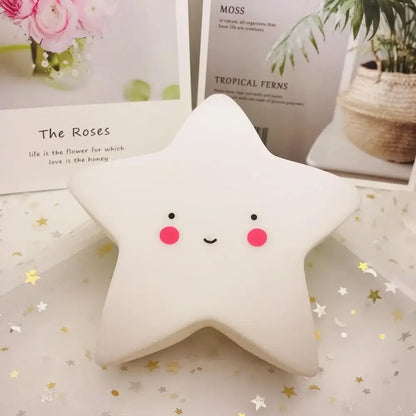 Mini LED Night Light Cartoon Fantasy Star Moon Interior Lighting