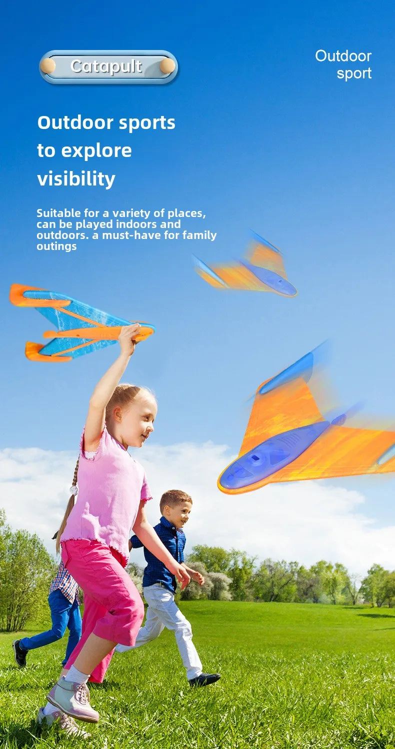 Children's Catapult Foam Aircraft Toys Safety EVA Boomerang