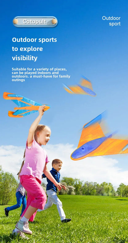 Children's Catapult Foam Aircraft Toys Safety EVA Boomerang