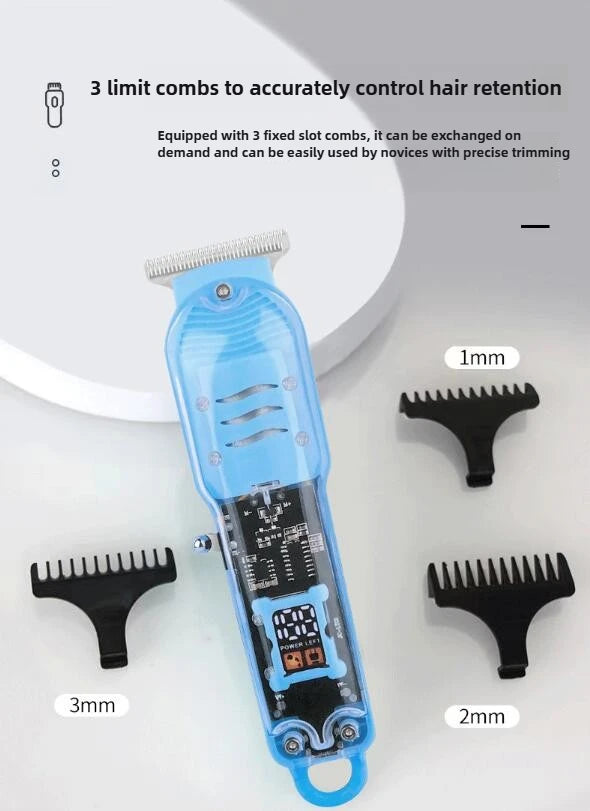 Hair Cut Machine Rechargeable Hair Clippers Transparent