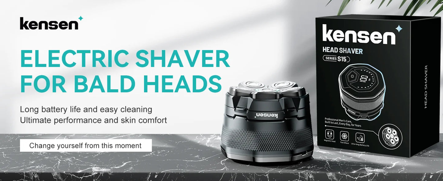 Electric Head Shavers for Bald Men 6D Magnetic Razor Beard Trimmer