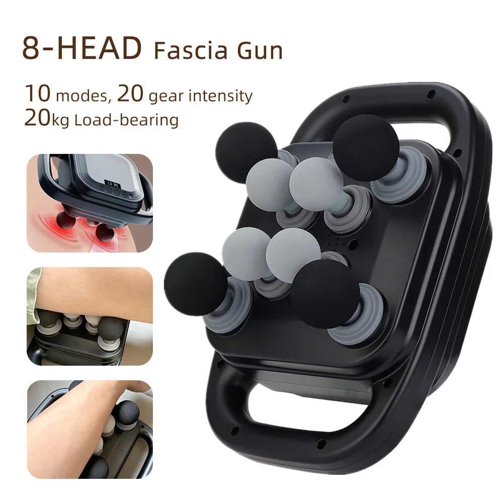 42-Heads Fascia Gun High-Frequency Vibration Body Massage