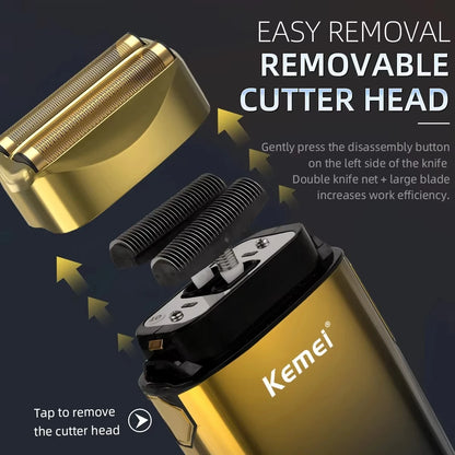 Kemei KM-TX10 USB Charging Electric Shaver For Men