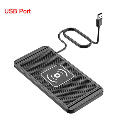 Car Wireless Charger Non-Slip Pad Silicone Fast Charging