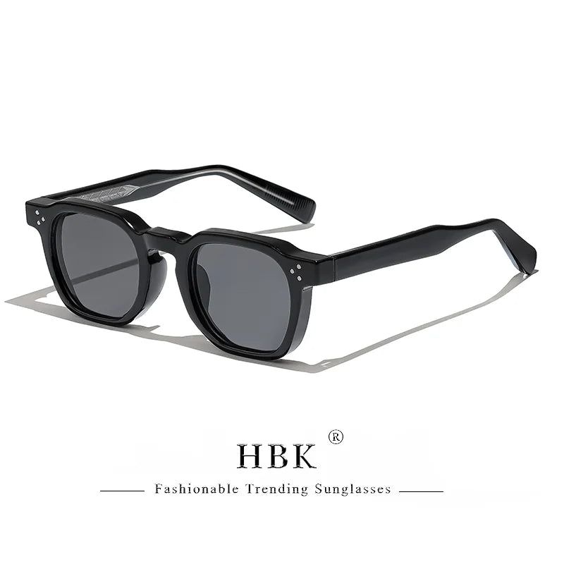 HBK New Square Retro Sunglasses Men Fashion