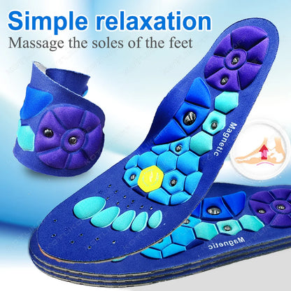 Medical Magnetic Therapy Sports Insoles Massage Foot
