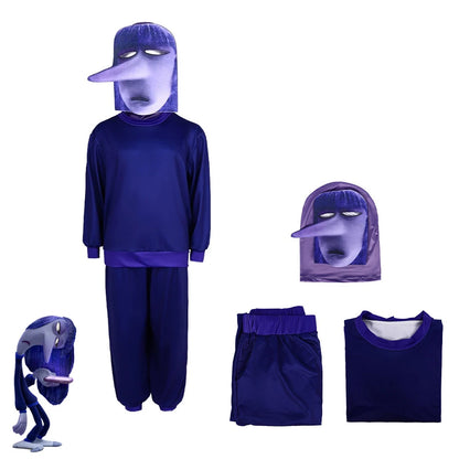 Anime Movie Inside Out Joy Cospaly Costume Disgust