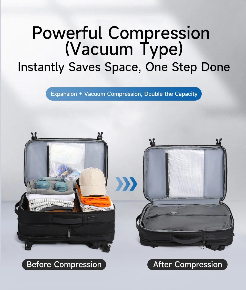 Tigernu Vacuum Compression Backpacks Men Travel