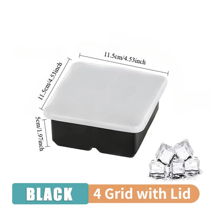 4/6/8/15Grids Silicone Ice Cube Molds Spherical Ice Molds