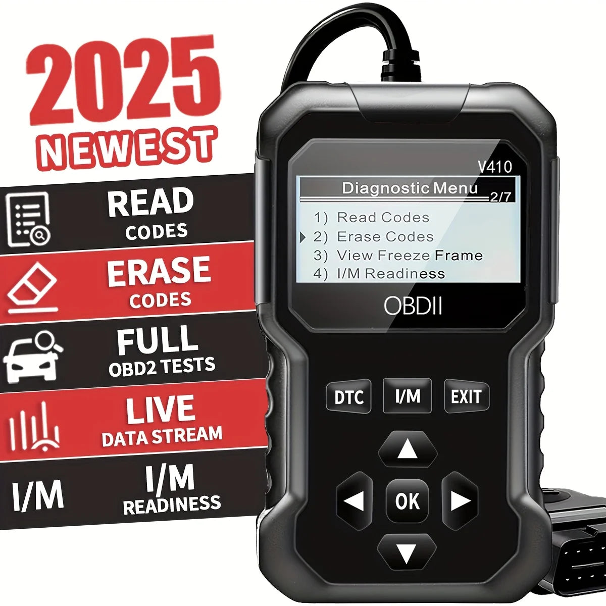Car Obd2 Scanner Diagnostic Tool Code Reader Engine