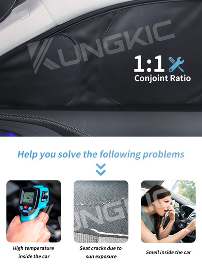 Magnetic Car Sunshade For Fiat Front Windshield Curtain